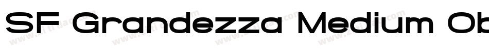 SF Grandezza Medium Oblique字体转换
